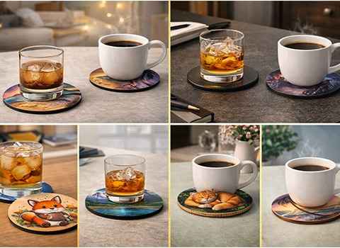 Customizable coasters display (5)