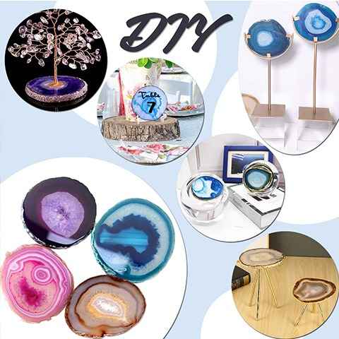 artistic resin agate coasters used for home decor display and custom gift projects