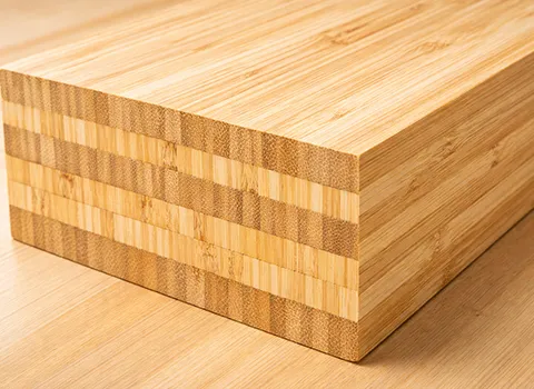 [REPLACE] Bamboo coaster showing distinctive vertical grain